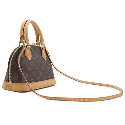 Louis Vuitton 2way Bag Alma BB Monogram Canvas Monogram Gold Hardware Brown