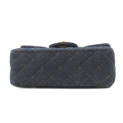Chanel Shoulder Bag Matelasse 20 Denim Navy Gold Hardware Navy Blue Chain