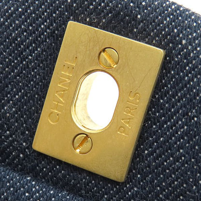 Chanel Shoulder Bag Matelasse 20 Denim Navy Gold Hardware Navy Blue Chain