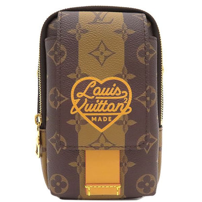 Louis Vuitton Shoulder Bag LV Squared Double Phone Pouch Monogram Stripe Canvas