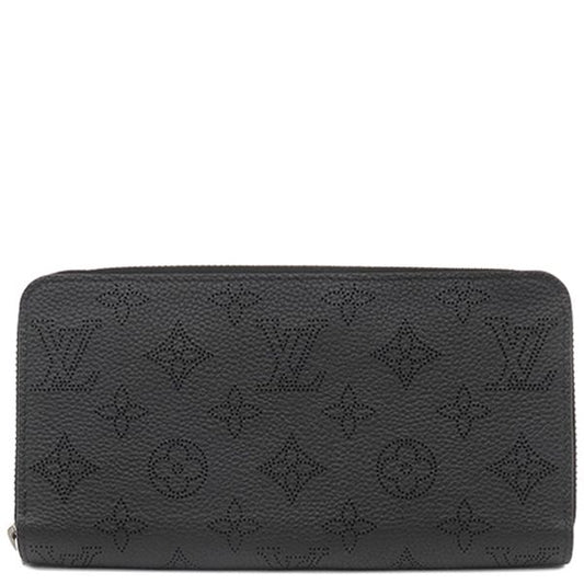 Louis Vuitton Long Wallet Zippy Wallet Monogram Mahina Noir Black Silver