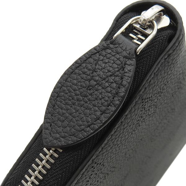Louis Vuitton Long Wallet Zippy Wallet Monogram Mahina Noir Black Silver