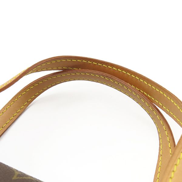 Louis Vuitton Handbag Sonatine Monogram Canvas Monogram Gold Hardware Brown Red