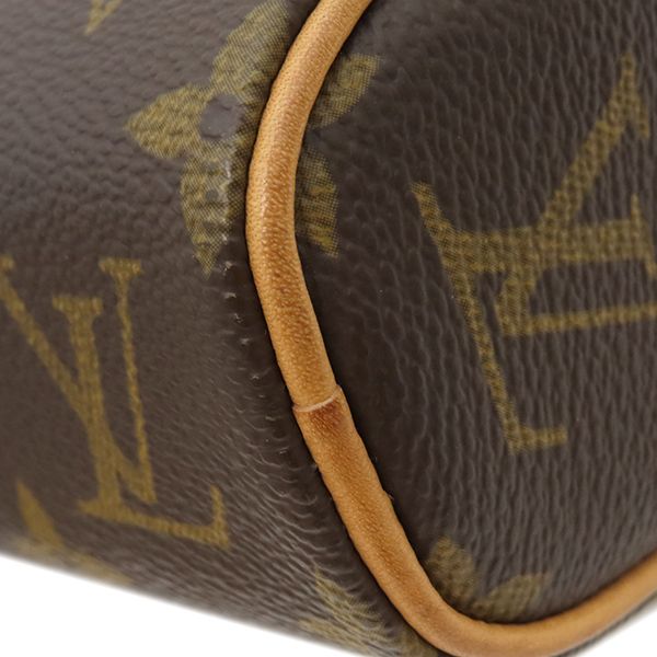 Louis Vuitton Handbag Sonatine Monogram Canvas Monogram Gold Hardware Brown Red
