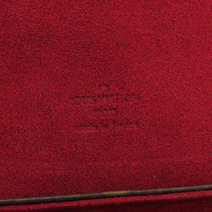 Louis Vuitton Handbag Sonatine Monogram Canvas Monogram Gold Hardware Brown Red