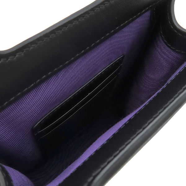 Gucci 2way Bag Ggmatelasse Top Handle Leather Nylon Black Silver Hardware Black