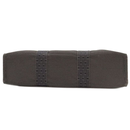 Hermes Tote Bag Her Line Tote MM Canvas Gray Silver Hardware Key and Cadena