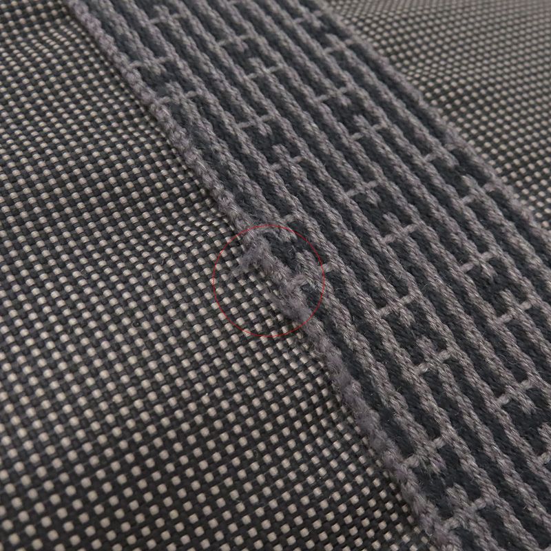 Hermes Tote Bag Her Line Tote MM Canvas Gray Silver Hardware Key and Cadena