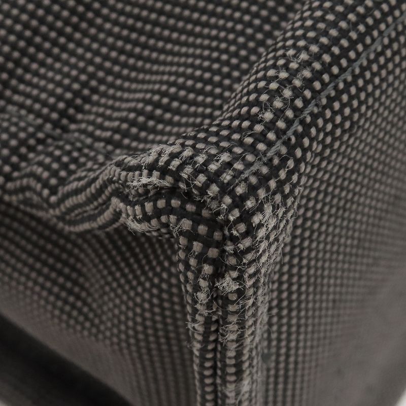 Hermes Tote Bag Her Line Tote MM Canvas Gray Silver Hardware Key and Cadena