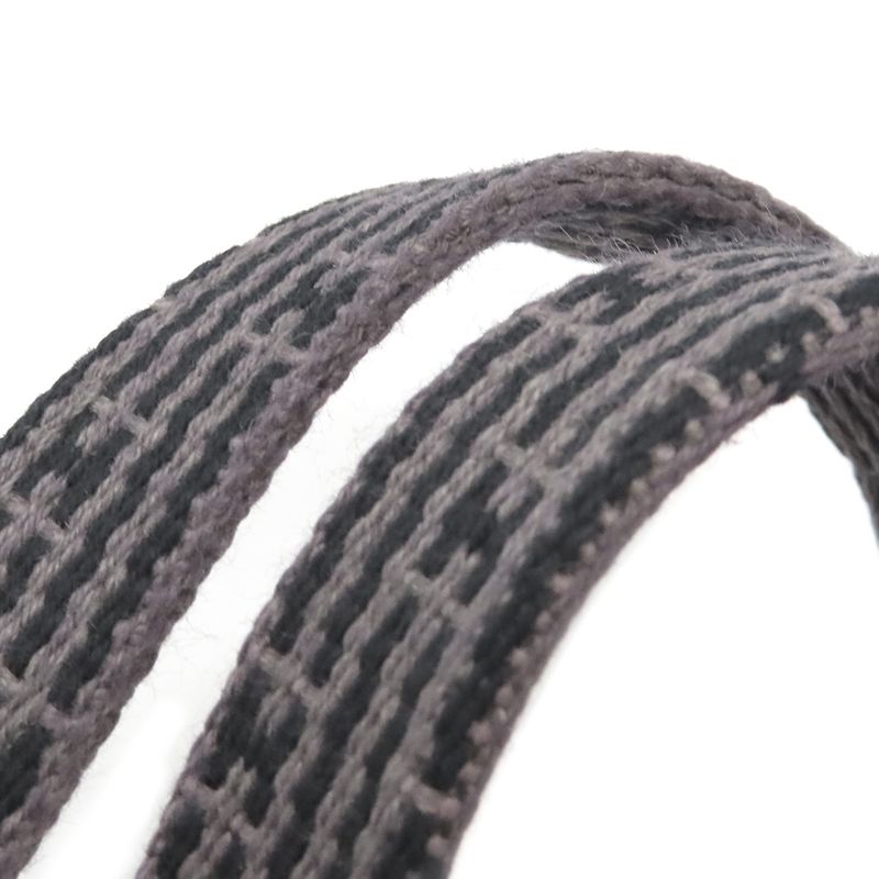 Hermes Tote Bag Her Line Tote MM Canvas Gray Silver Hardware Key and Cadena