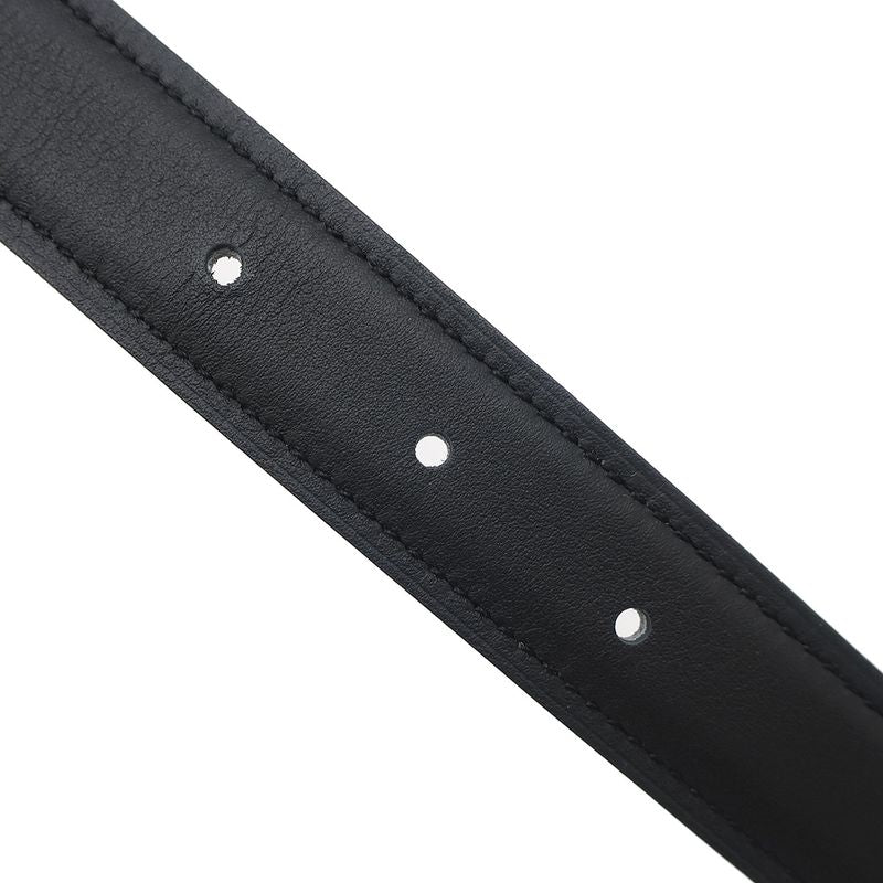 Hermes Belt Constance H #85 Swift Vaux Epson Black and Etoupe #85 Never Used H