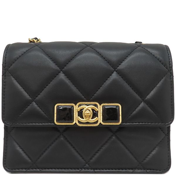 Chanel Shoulder Bag Matelasse Chain Shoulder Lambskin Black Vintage Hardware