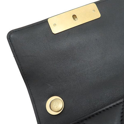 Chanel Shoulder Bag Matelasse Chain Shoulder Lambskin Black Vintage Hardware