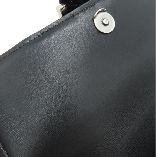 Balenciaga Chain Wallet Hourglass Velvet Black Silver Hardware Black Chain