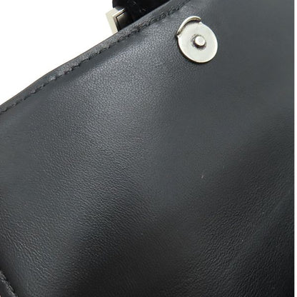 Balenciaga Chain Wallet Hourglass Velvet Black Silver Hardware Black Chain