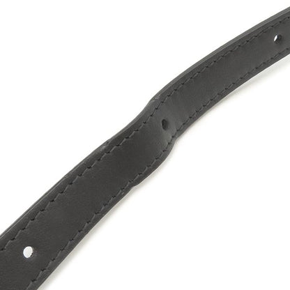 Gucci Shoulder Bag Interlocking G Heart Shoulder Leather Black Gold Hardware