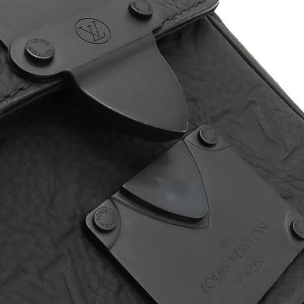 Louis Vuitton Shoulder Bag Pico S Lock Taurillon Monogram Leather Noir Black