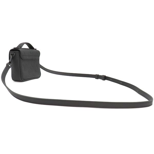 Louis Vuitton Shoulder Bag Pico S Lock Taurillon Monogram Leather Noir Black