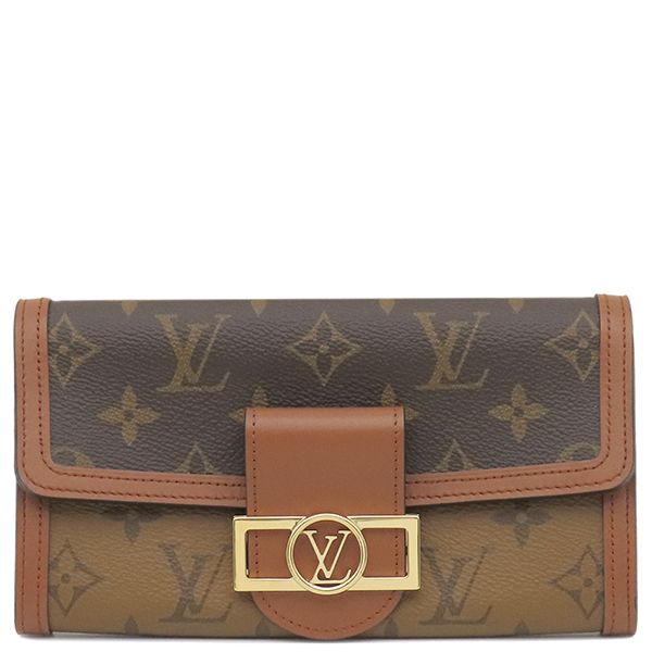 Louis Vuitton Long Wallet Portefeuille Sarah Dauphine Monogram Canvas Monogram