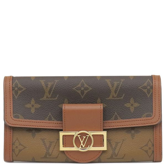 Louis Vuitton Long Wallet Portefeuille Sarah Dauphine Monogram Canvas Monogram