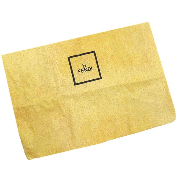 Fendi Handbag Zucca Canvas Leather Brown and Dark Brown Silver Hardware Brown