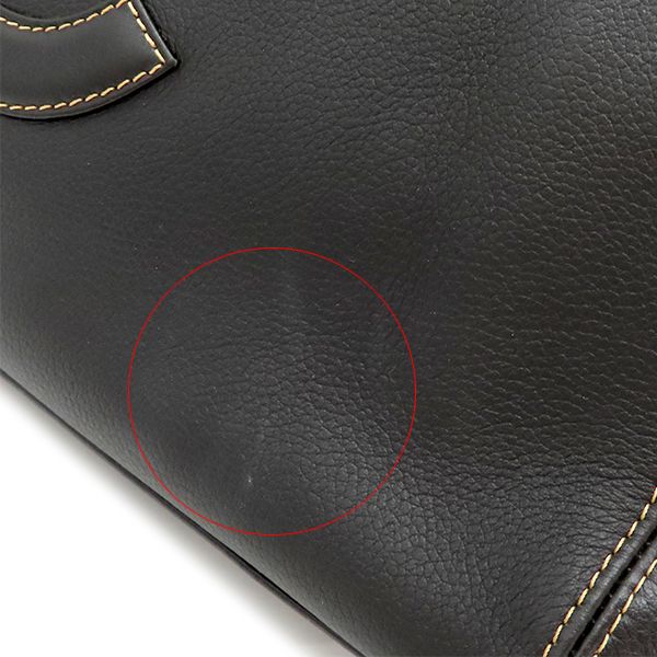 Chanel Handbag Coco Mark Tote Leather Dark Brown Mattogo Old Hardware Brown