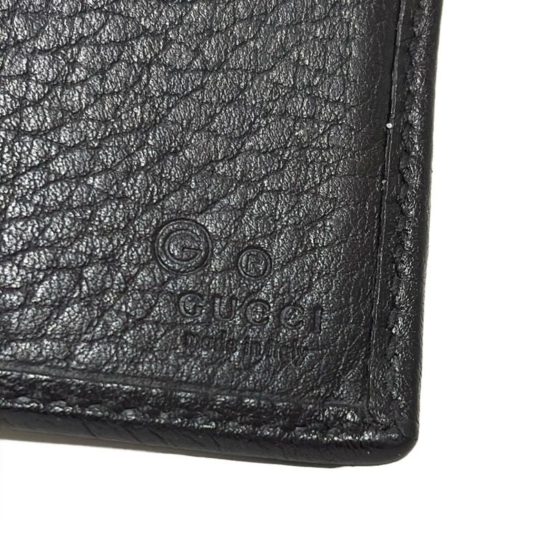 Gucci Wallet - 231844 Black Shape Stamped Leather
