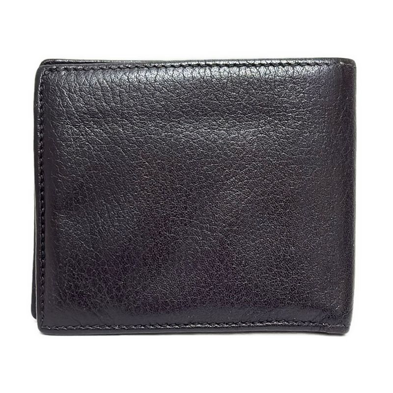 Gucci Wallet - 231844 Black Shape Stamped Leather