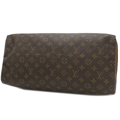 Louis Vuitton Handbag Speedy 40 Monogram Canvas Monogram Gold Hardware Brown