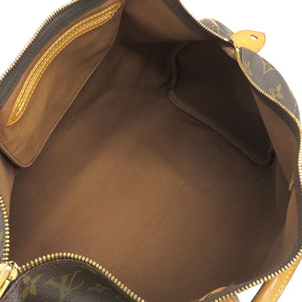 Louis Vuitton Handbag Speedy 40 Monogram Canvas Monogram Gold Hardware Brown