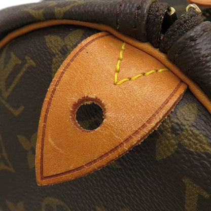 Louis Vuitton Handbag Speedy 40 Monogram Canvas Monogram Gold Hardware Brown