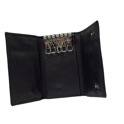 Prada Key Case - M222 Black 6 Hooks Leather