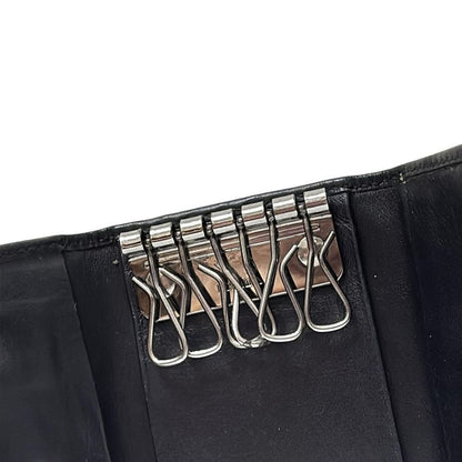 Prada Key Case - M222 Black 6 Hooks Leather