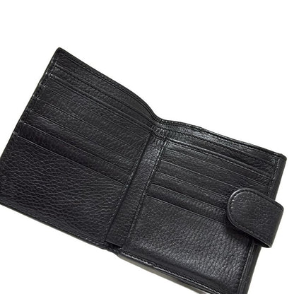 Gucci W Hook Wallet Interlocking G 615525 Black Leather
