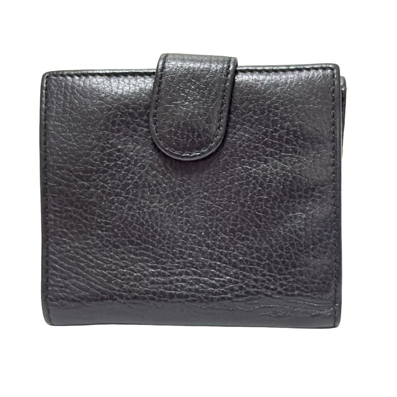 Gucci W Hook Wallet Interlocking G 615525 Black Leather