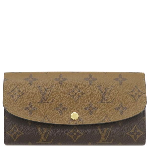 Louis Vuitton Long Wallet Portefeuille Emily Monogram Canvas Monogram Reverse