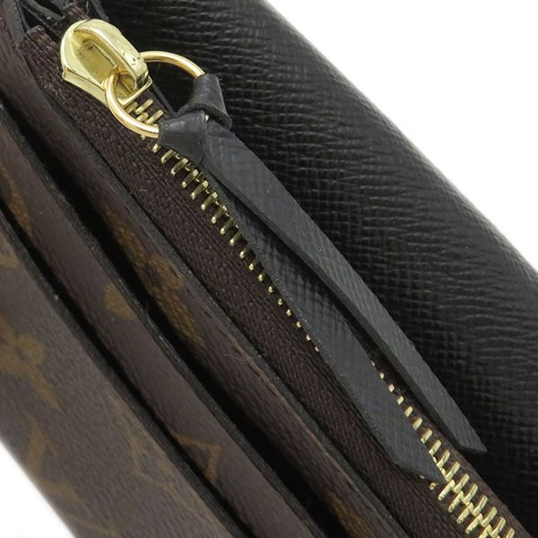 Louis Vuitton Long Wallet Portefeuille Emily Monogram Canvas Monogram Reverse