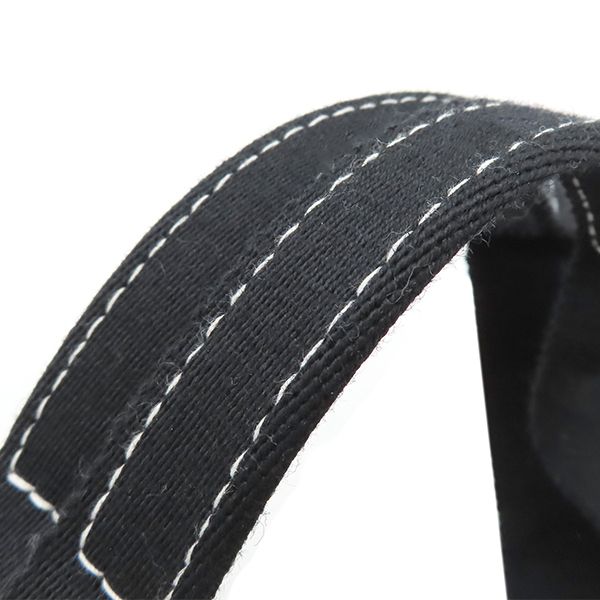 Hermes Tote Bag Cannes MM Canvas Ivory and Black Silver Hardware White Black