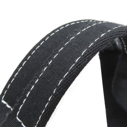 Hermes Tote Bag Cannes MM Canvas Ivory and Black Silver Hardware White Black