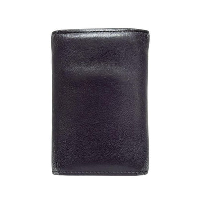 Cartier Key Case Cabochon Black 6 Hooks Leather