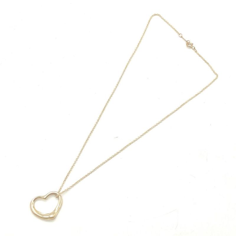 Tiffany & Co Tiffany & Co Open Heart Pendant Necklace Sv925 57g Silver Ladies