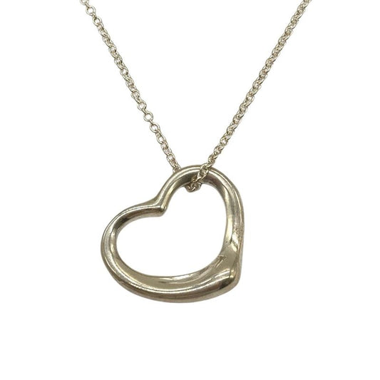 Tiffany & Co Tiffany & Co Open Heart Pendant Necklace Sv925 57g Silver Ladies