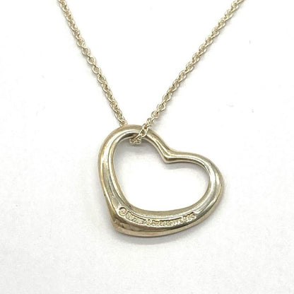 Tiffany & Co Tiffany & Co Open Heart Pendant Necklace Sv925 57g Silver Ladies