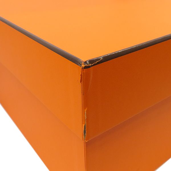 Hermes Miscellaneous Goods Poker Box Mahogany Brownish Silver Hardware Unused