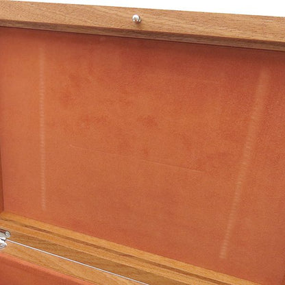 Hermes Miscellaneous Goods Poker Box Mahogany Brownish Silver Hardware Unused