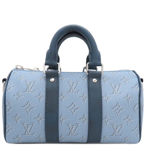 Louis Vuitton 2way Bag Keepall Bandoliere 25 Monogram Heritage Canvas Blue