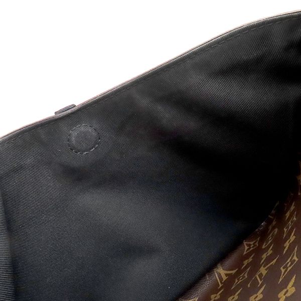 Louis Vuitton Shoulder Bag Odeon Nm MM Monogram Canvas Leather Monogram X Noir