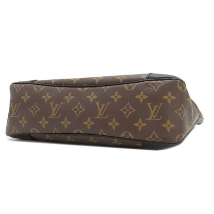 Louis Vuitton Shoulder Bag Odeon Nm MM Monogram Canvas Leather Monogram X Noir