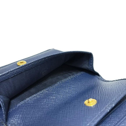 Prada Bifold Wallet - Navy Leather
