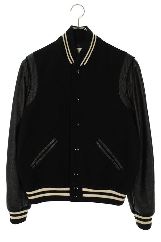 Saint Laurent Paris 16SS 429390 Y618k Sleeve Leather Cutout Stajan Blouson